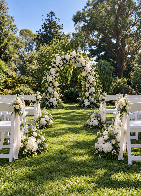 Garden wedding at Botanic gardens