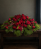 Red Roses casket spray